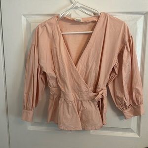H&M, pink blouse, size 4